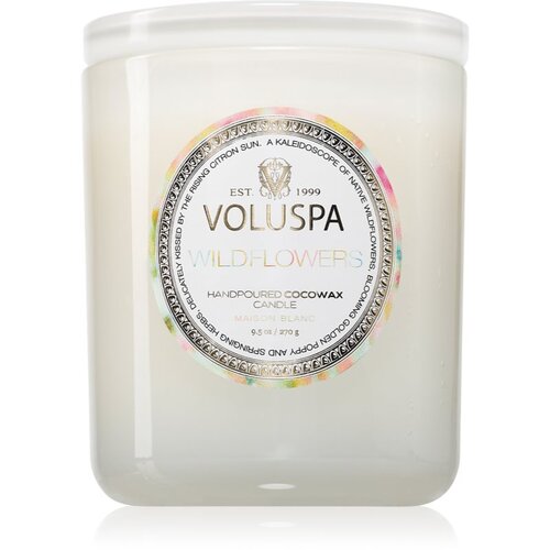VOLUSPA Maison Blanc Wildflowers di&amp;scaron;eča sveča 270 g Slike