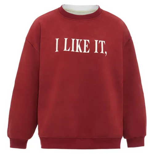 HOMEBASE Sweater majica crvena / bijela