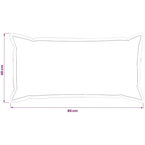  Jastuk s jastukom HOUTEN 2 kom. Svjetlosiva Bar&amp;scaron;un - Svjetlosiva 40 x 80 cm 2 Slike