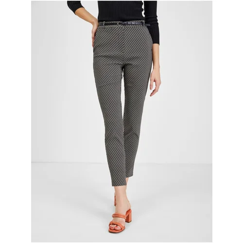 Orsay White and Black Ladies Patterned Pants - Women