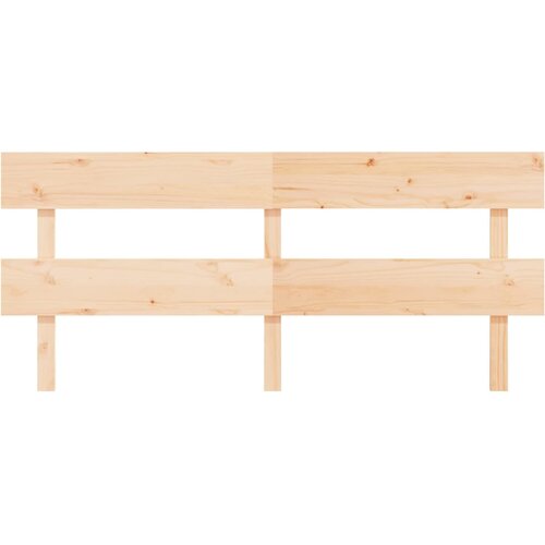  Uzglavlje za krevet 204 x 3 x 81 cm od masivne borovine Slike