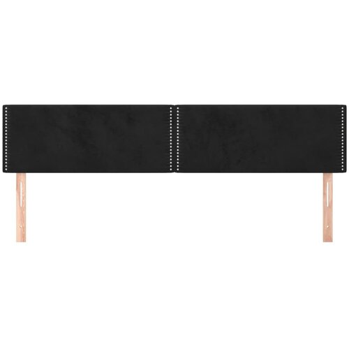  Uzglavlja crna 180x5x78/88 cm bar&amp;scaron;unasta Slike