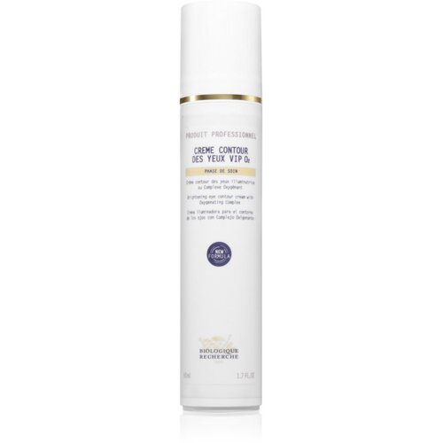 Biologique Recherche Cr&amp;egrave;me Contour des Yeux VIP O2 posvetlitvena krema za predel okoli oči proti zabuhlosti in temnim kolobarjem z aplikatorjem 50 ml Slike