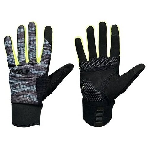 Northwave Men&amp;#039;s cycling gloves Fast Gel Glove Anthra/Yellow Flu Slike