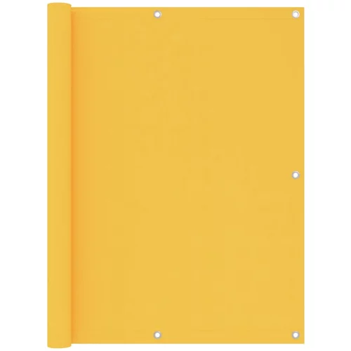 vidaXL Balkonsko platno rumeno 120x300 cm oksford blago, (20692793)