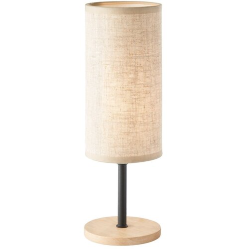 Fischer & Honsel Črna/v naravni barvi namizna svetilka s tekstilnim senčilom (višina 30 cm) Kira – Cene