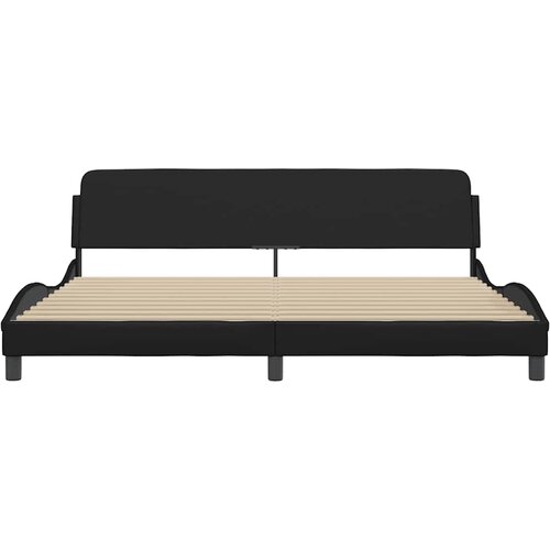  Okvir za krevet Dover crni 200x200 cm od umjetne kože Slike