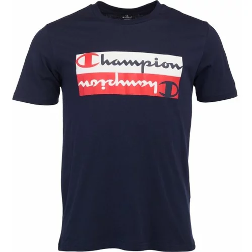 Champion GRAPHIC SHOP AUTHENTIC CREWNECK T-SHIRT Muška majica, tamno plava, veličina