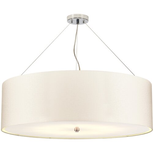 Elstead Lighting Elstead Lightbox Pearce 34" valjasta viseča svetilka s polirano kromirano stropno ploščo, (22097948) Cene