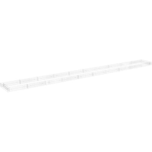 VidaXL Gabionska povi&amp;scaron;ena gredica od pocinčanog čelika 1000x100x20 cm Slike