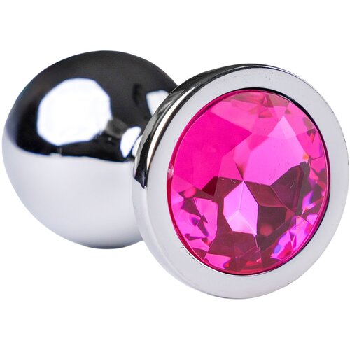 Desirel pink Jewel S - analni plug (srebrno-ružičasti) Slike