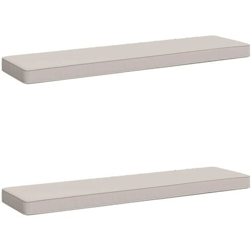  Jastučići za klupe - 2 dijela VUGHT 2 pcs 100% poliester Bijela - Bijela (melange) 100 x 30 cm 2 Cijene