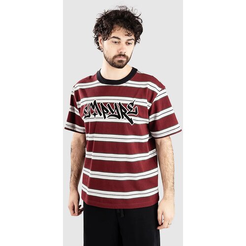 Empyre Razor Stripe T-shirt maroon Cene