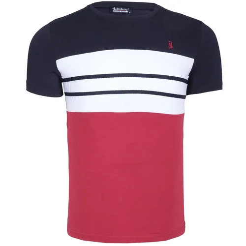 Dewberry T8593 MEN'S T-SHIRT-LIGHT NAVY BLUE