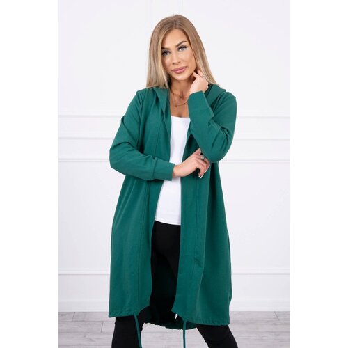 Kesi Cardigan with oversize print green Cene