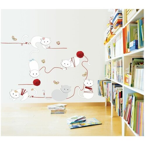 Ambiance Nalepka Cats and Balls, 30 cm Cene