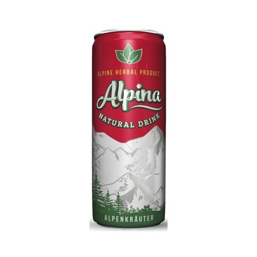 Alpina natural drink gazirani sok 330ml limenka Slike