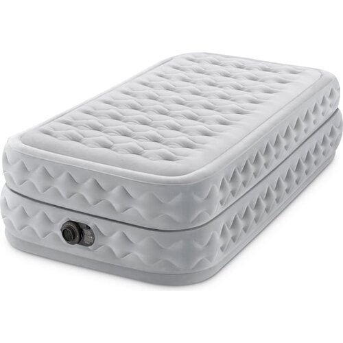 Intex Vazdušni krevet Twin Supreme Air-flow, Svetlosivi Slike