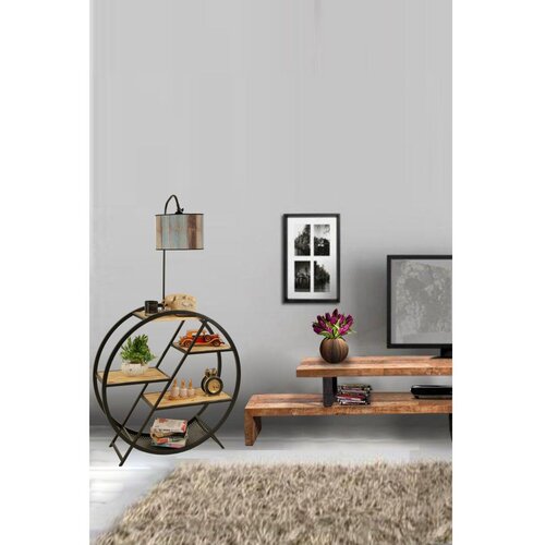 Opviq Plüton Yanık Lambader Silindir Renkli Abajurlu Multicolor Floor Lamp Cene