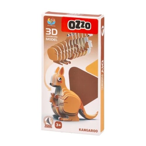 Ozzo DIY, puzzle, mini 3D, kengur Slike