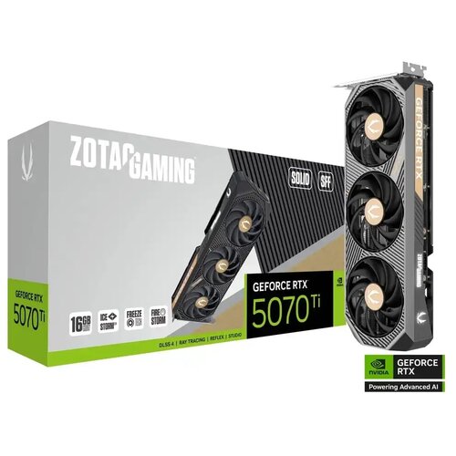 Zotac GAMING GeForce RTX 5070 Ti SOLID OC NVIDIA 16 GB GDDR7 Slike