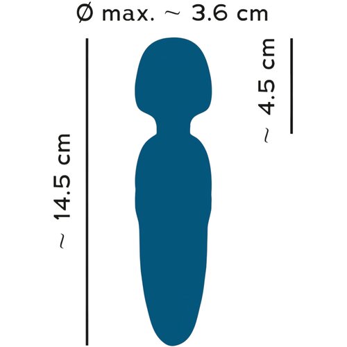 You2Toys Petite - polnilni masažni vibrator (moder) Slike