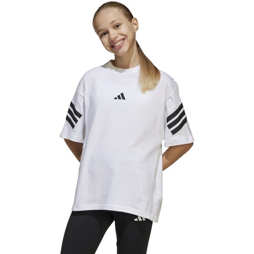 Adidas Majica za devojčice J Fi 3S T, JN8088, Bela Slike