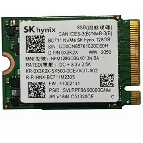 Hynix M.2 NVMe 128GB BC711/2230 ssd hard disk Slike