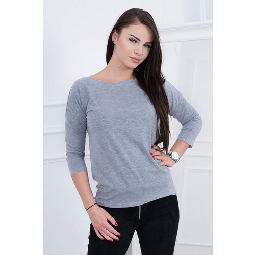 Kesi Casual Grey Melange Blouse Slike
