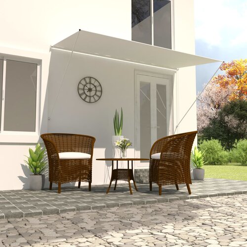 vidaXL Zložljiva tenda 350x150 cm krem Cene