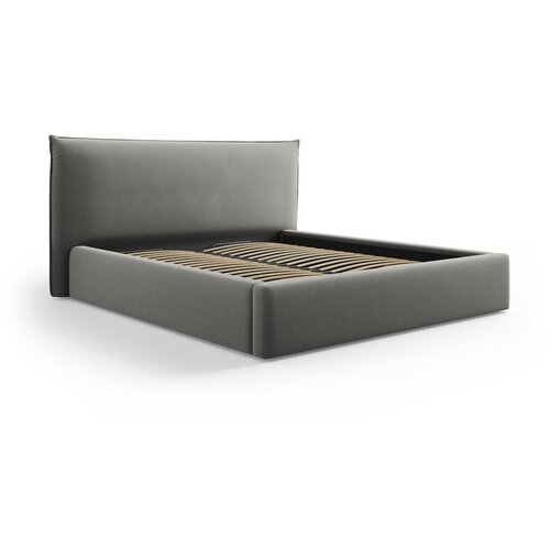 Milo Casa Siva oblazinjena zakonska postelja s prostorom za shranjevanje z letvenim dnom 140x200 cm Elio &amp;ndash; Slike