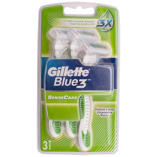 Gillette blue 3 sensitive jednokratni brijač 3 komada Slike