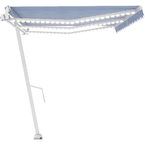  Automatska tenda sa senzorom LED 600 x 300 cm plavo-bijela Slike