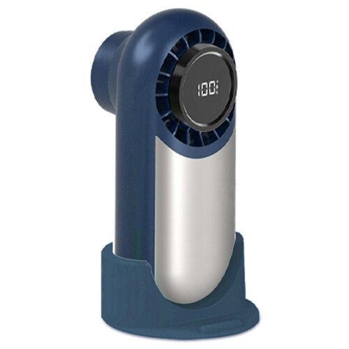 INF Polnilni prenosni ročni namizni ventilator &mdash; 3600mAh, 3-stopnje, hlajenje z ledenim obkladkom, indikator stanja baterije Modra, (5000286645) Cene