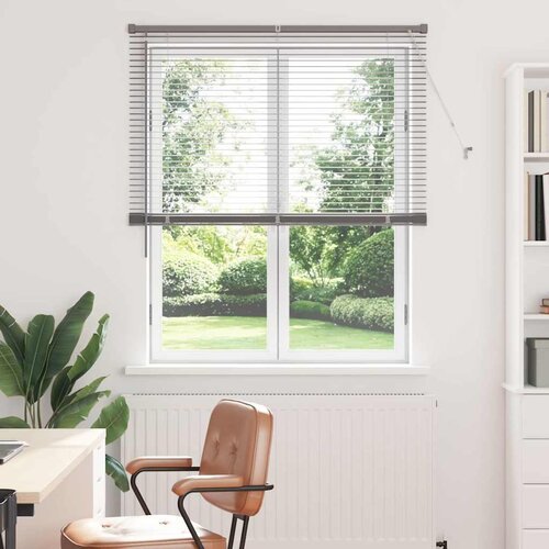vidaXL Zavjesa za prozor sa zavjesama Ostalo Srebrna 80 x 130 cm Aluminij Cene