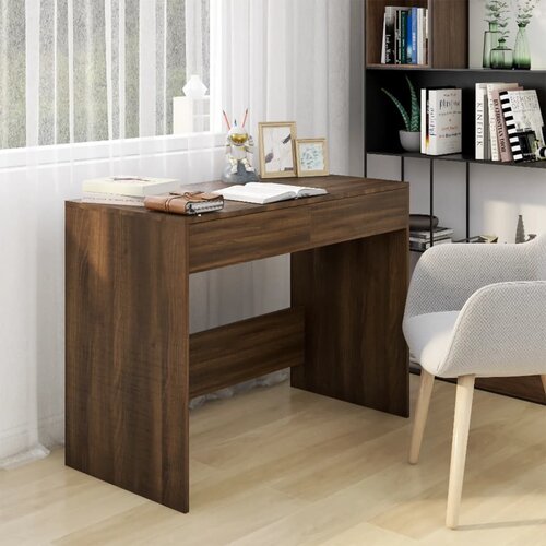 vidaXL Radni stol boja smeđeg hrasta 101 x 50 x 76,5 cm od iverice Cijene