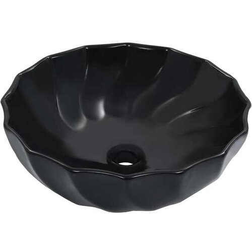 Umivalnik 46x17 cm keramičen črn Cene