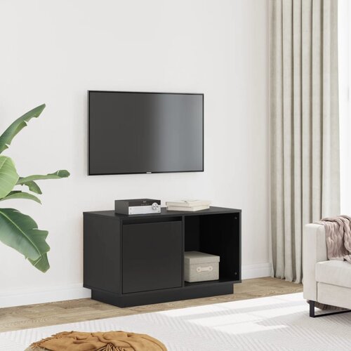 Furnova TV omarica črna 74x35x44 cm trdna borovina, (21924958) Cene