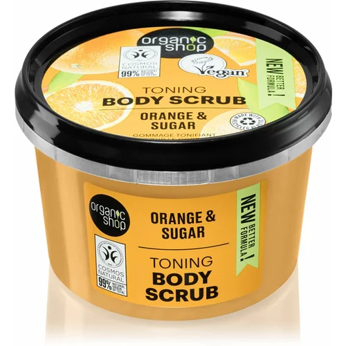 Organic Shop Orange & Sugar piling za toniranje za telo 250 ml