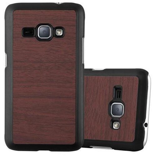 Cadorabo Ohi&scaron;je, združljiv s Samsungom v Woody Coffee - Trdo za&scaron;čitni pokrov v lesu videz pred praskami in udarci, (20566774) Cene