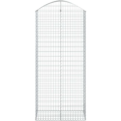 vidaXL Gabionska ko&scaron;ara s lukom 100x50x220/240 cm pocinčano željezo Cijene