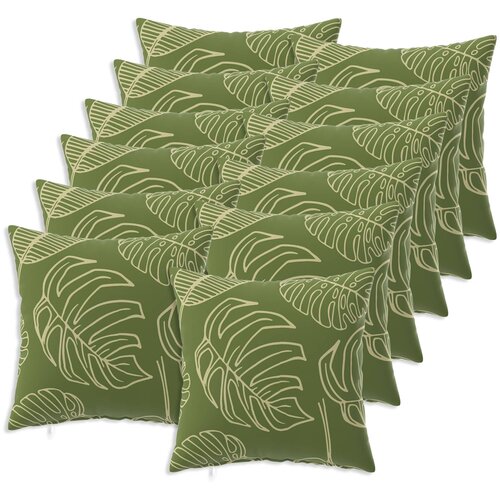  Presvlaka za jastuk 12 pcs HEERLEN Dizajn lista 45 x 45 cm Cene