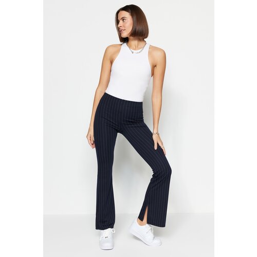 Trendyol Pants - Navy blue - Flare Slike
