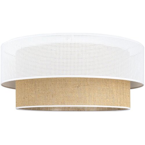  stropna lampa borho 1xE27/60W/230V, prečnika 40 cm, bela/juta Cene