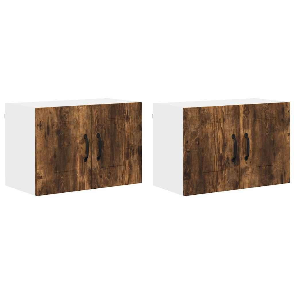  Zidni kuhinjski ormarić 2 pcs Dimljeni hrast 60 x 31 x 40 cm Slike