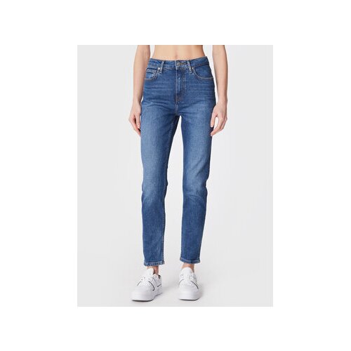 Tommy Hilfiger Jeans hlače Cigarette WW0WW37150 Modra Slim Fit Slike