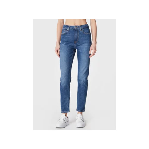 Tommy Hilfiger Jeans hlače Cigarette WW0WW37150 Modra Slim Fit