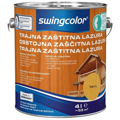 SWINGCOLOR Lazura za trajnu za&amp;scaron;titu (Bor, 4 l) Slike