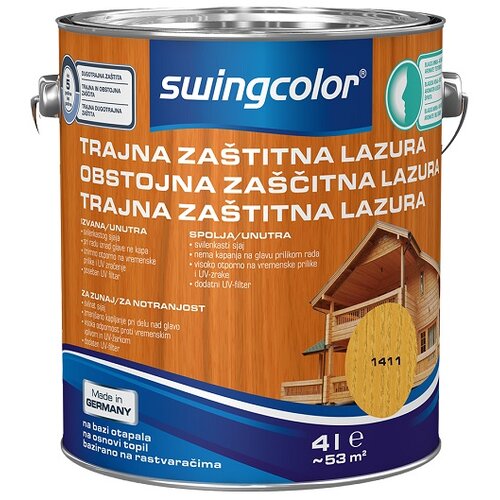 SWINGCOLOR Obstojna zaščitna lazura (barva: bor; 4 l) Cene