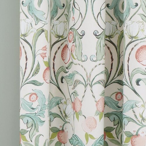 Catherine Lansfield Zelene/ružičaste zavjese u setu 2 kom 168x183 cm Clarence Floral &amp;ndash; Slike
